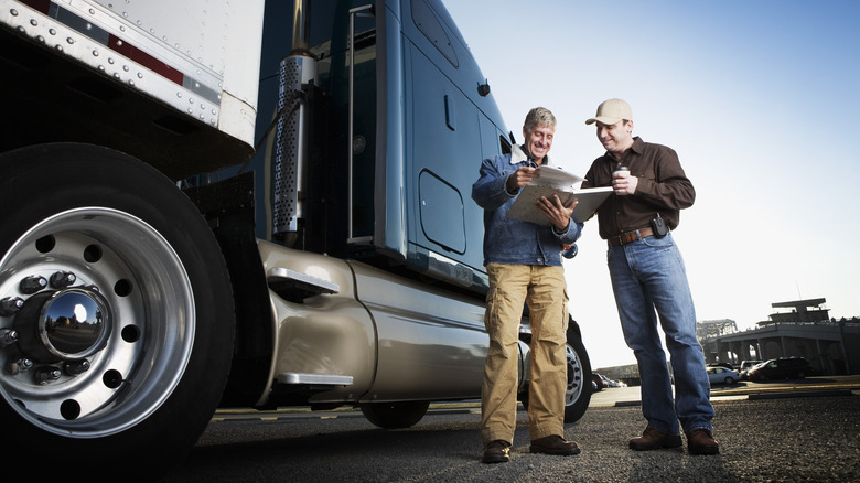 Truckers talking