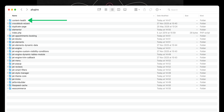 creating a plugin folder