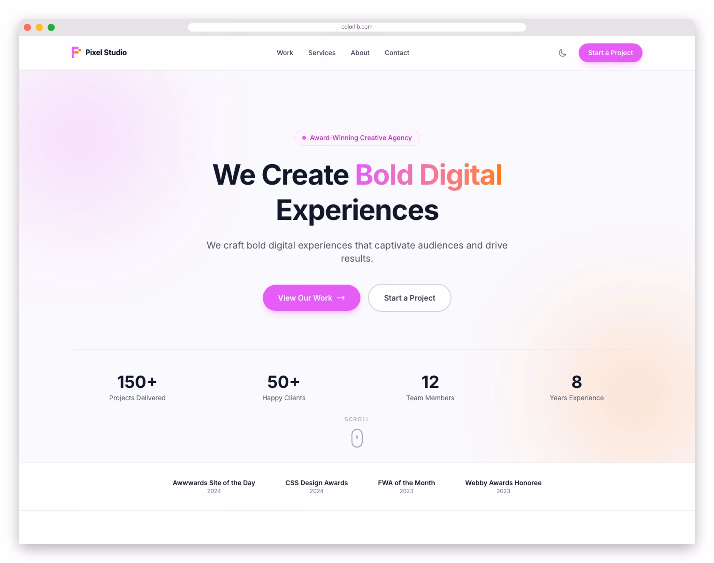 Creativex - Free Tailwind CSS Agency Website Template