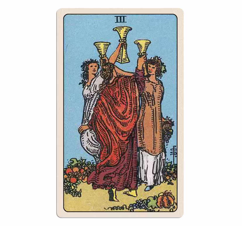 Three Of Cups tarot card