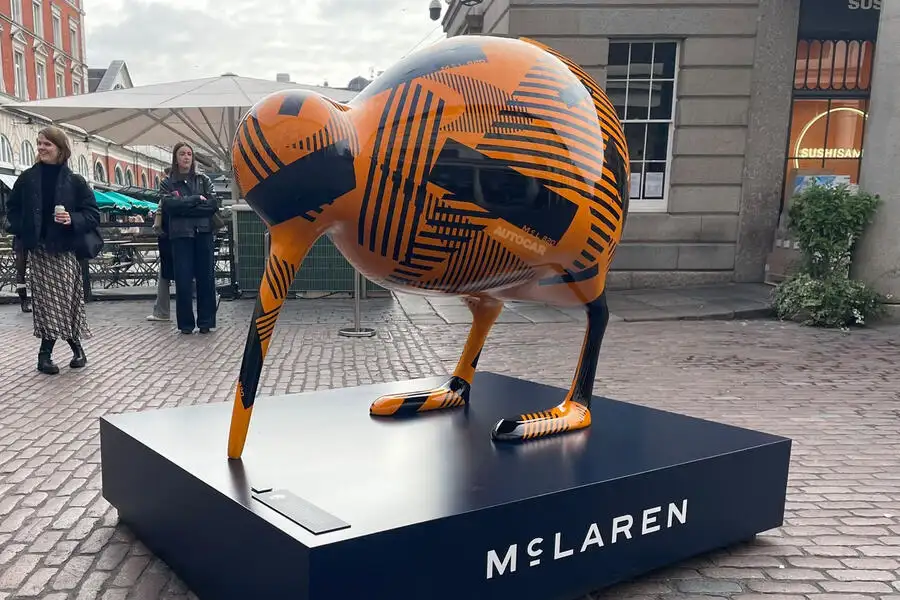 McLaren kiwi sculpture