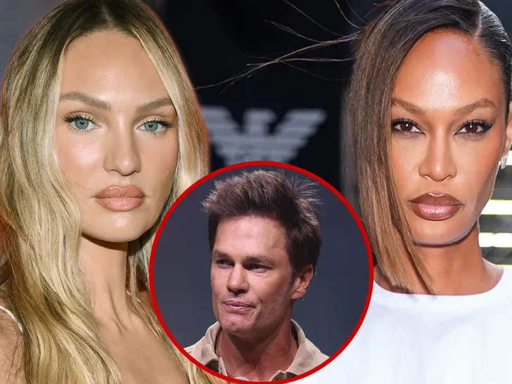 candice swanepoel joan smalls tom brady getty comp