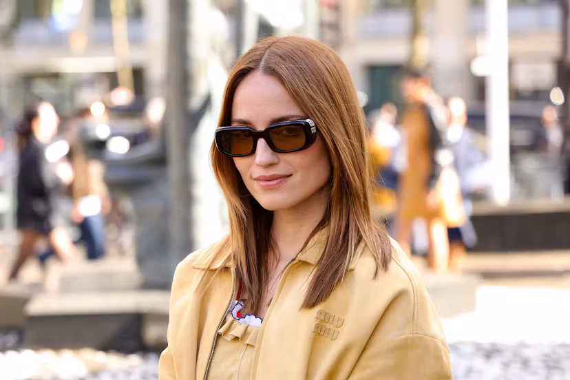 Dianna Agron at the Miu Miu fashion show