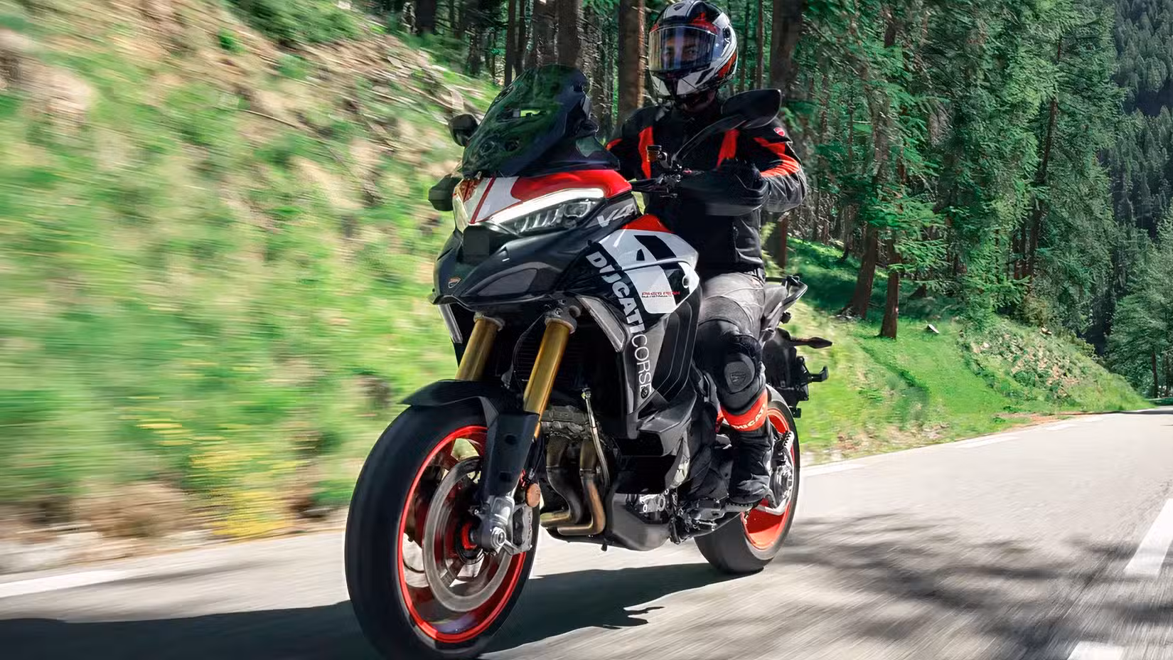 Ducati Multistrada V4 Pikes Peak, Riding On Mountain Roads