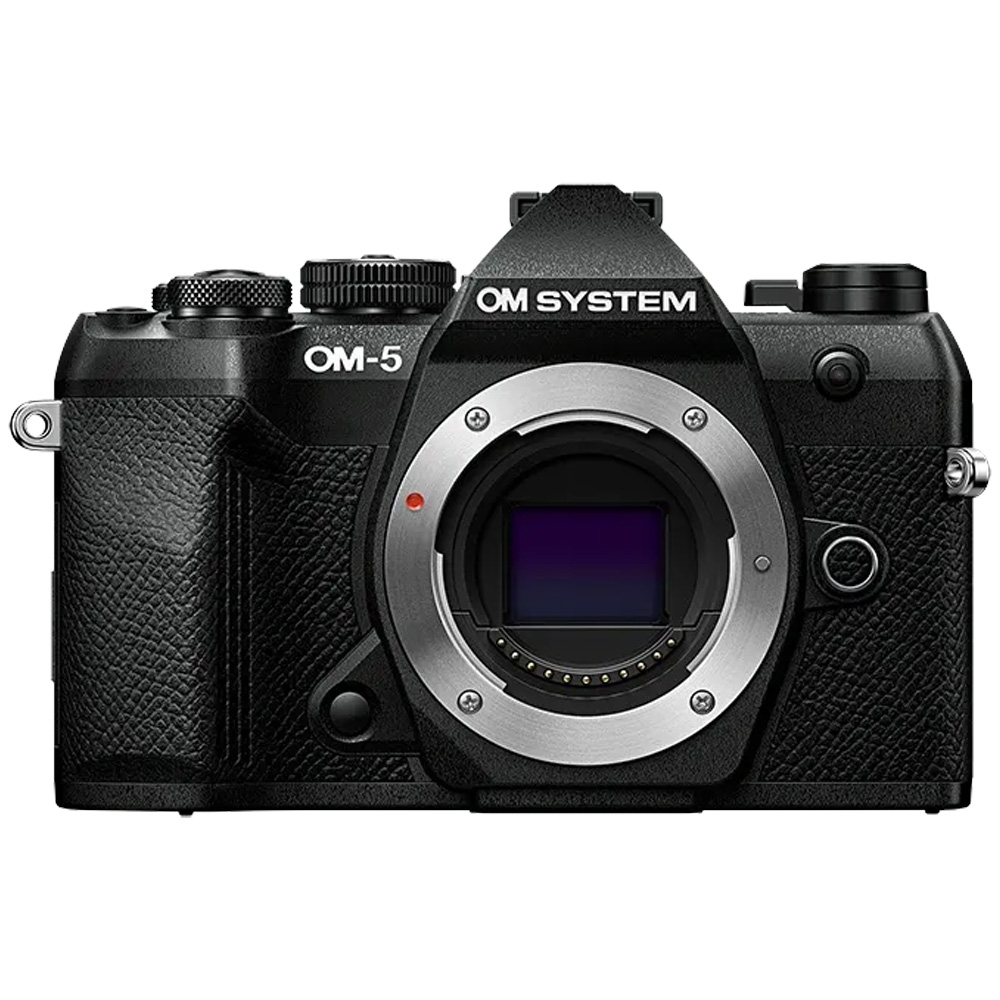 OM System OM-5 Mark II on a white background