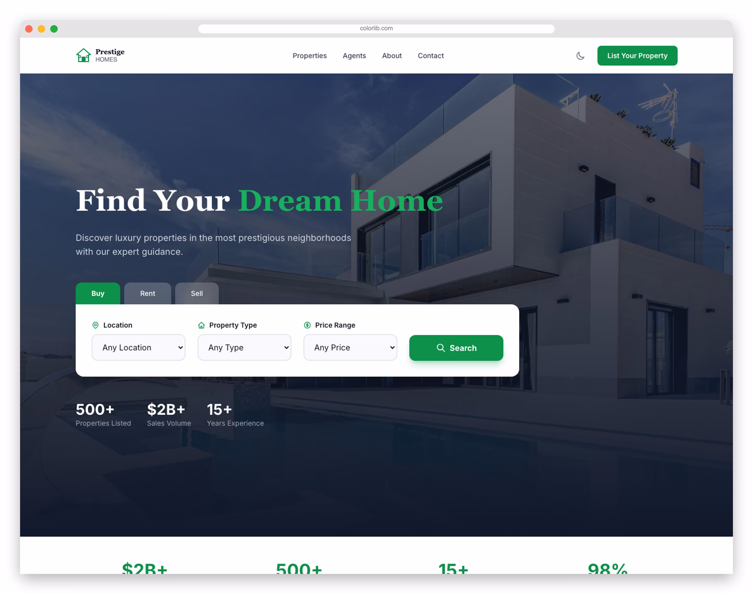 EstateHub - Free Tailwind CSS Real Estate Website Template