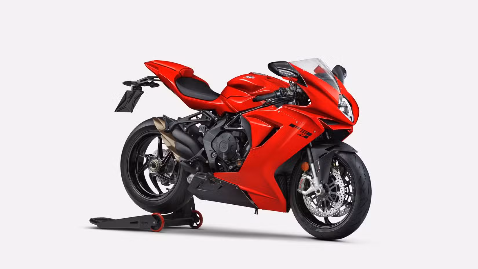 Studio shot of the 2024 F3 R in red 