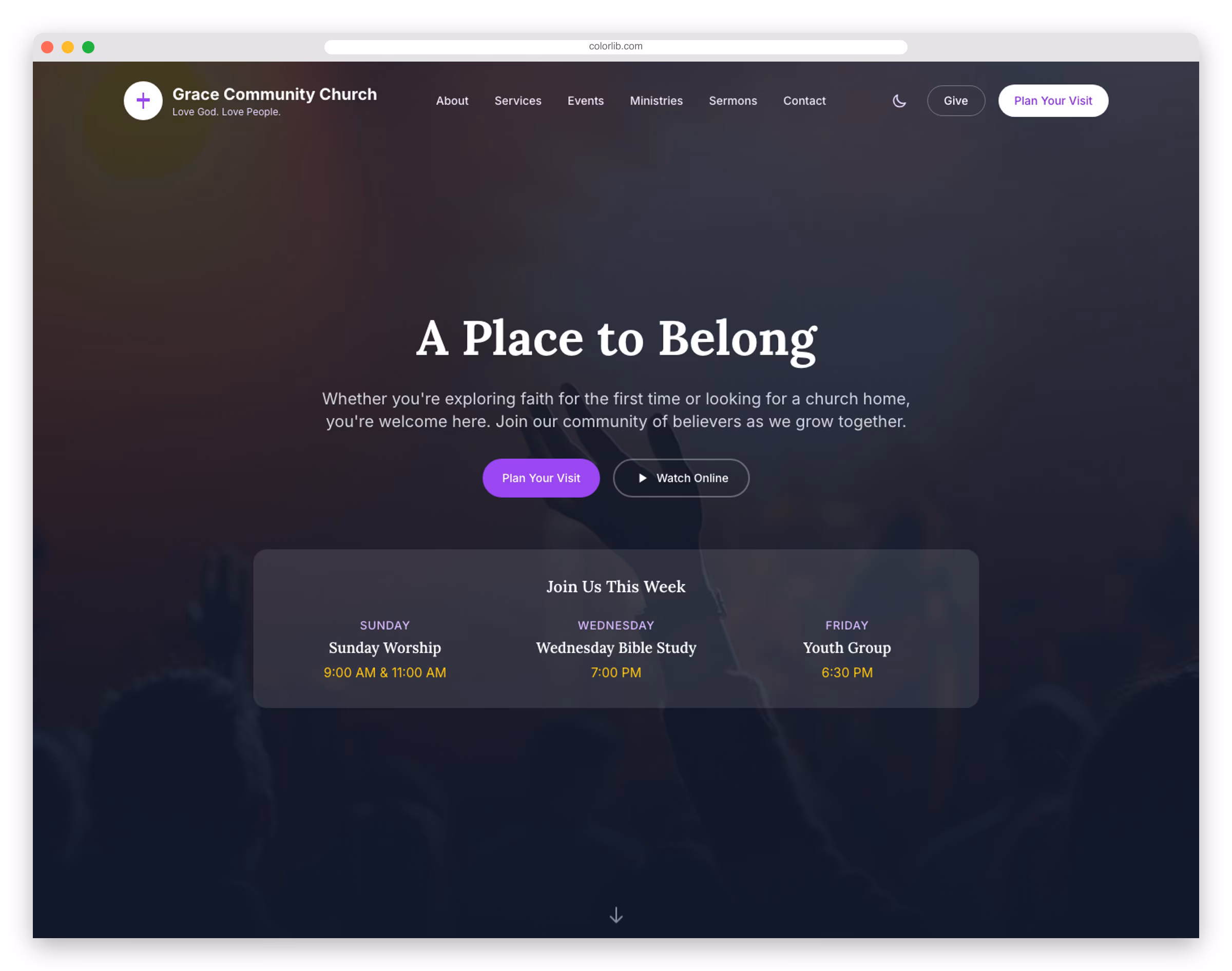 FaithCommunity - Free Tailwind CSS Church Website Template