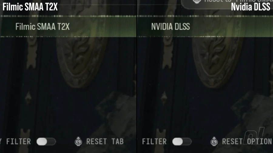 Filmic SMAA T2X vs Nvidia DLSS