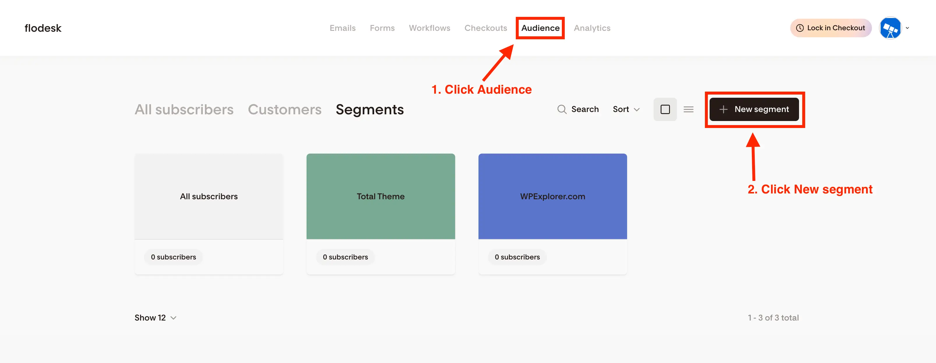 Create new Flodesk segment