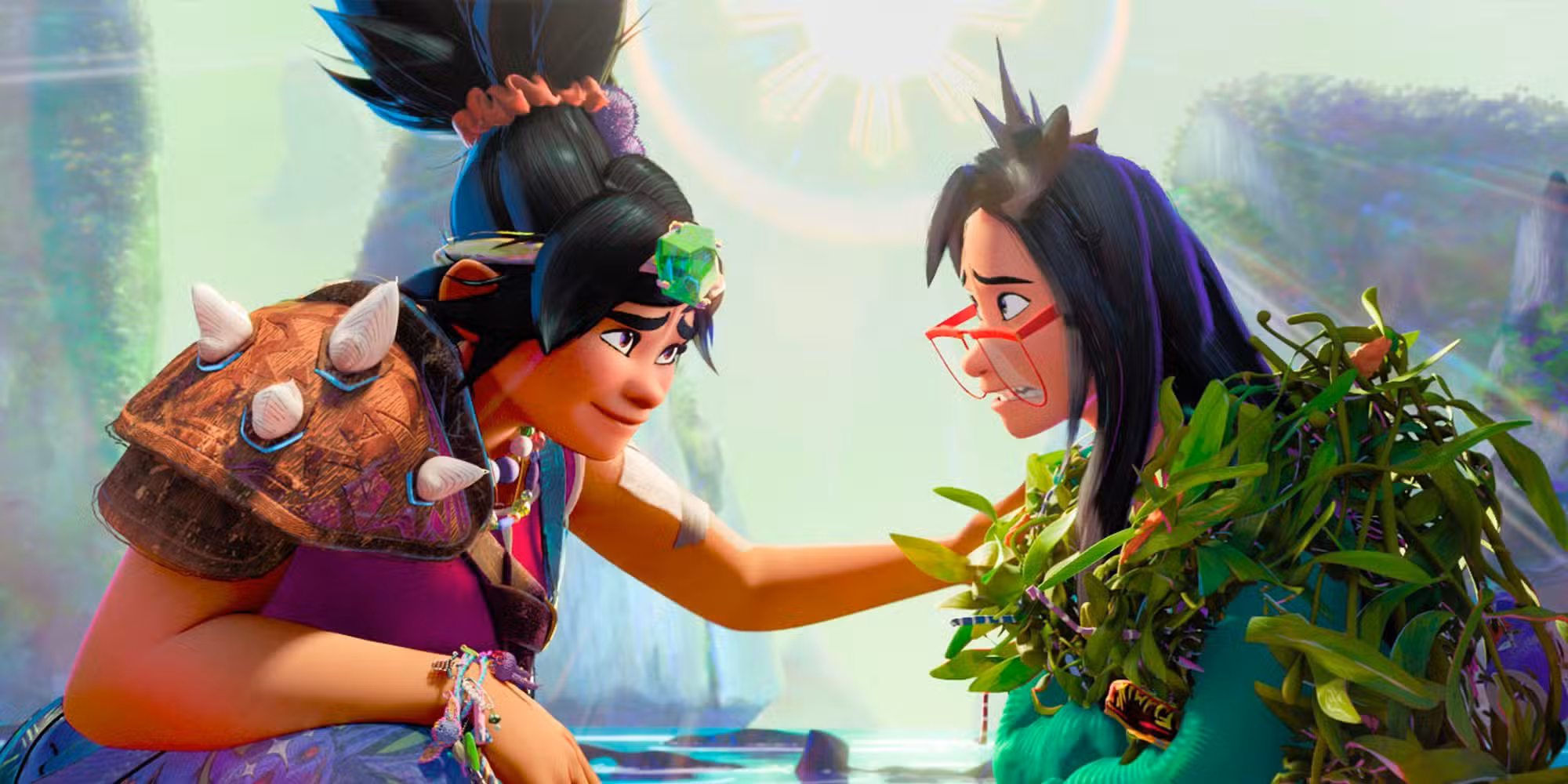 Jo (H.E.R.) and Raissa (Liza Soberano) in 'Forgotten Island'