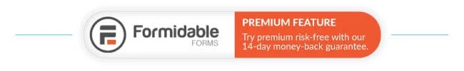 Formidable Forms Pro Feature