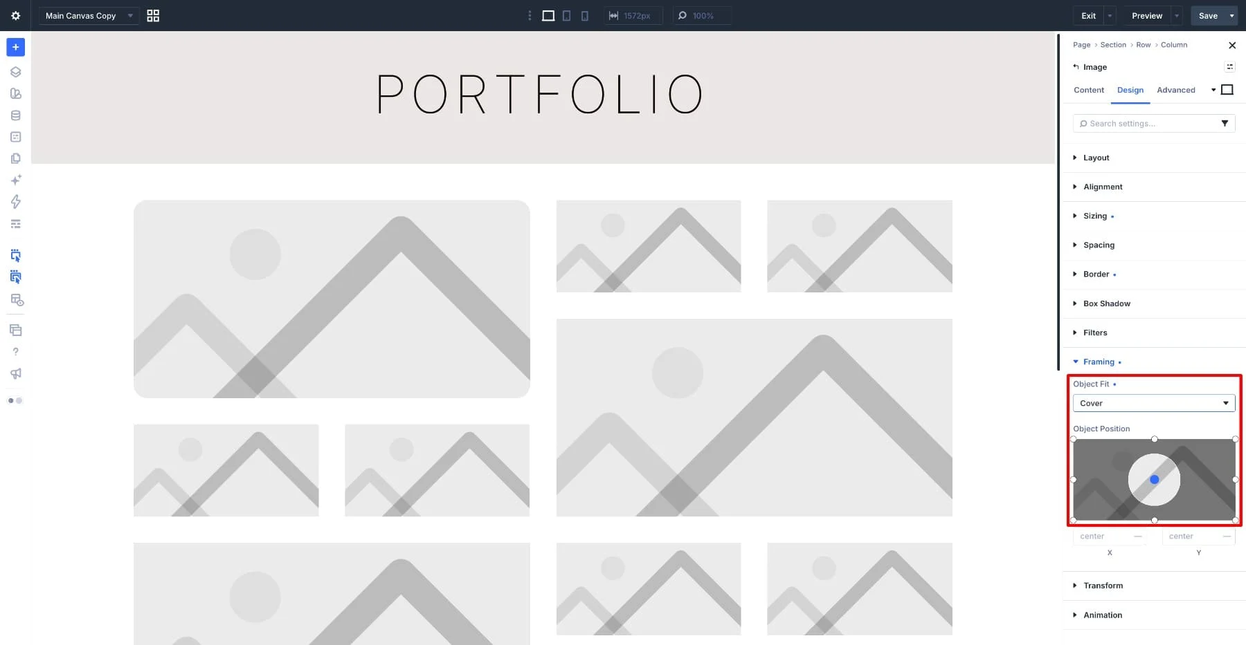 Using Object Fit and Object Position to control image cropping