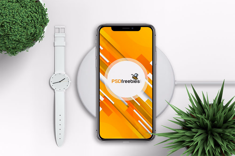 free iPhone X PSD Mockup