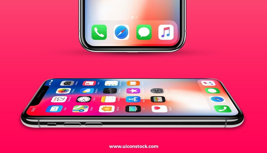 free iphone x mockup 2 angles
