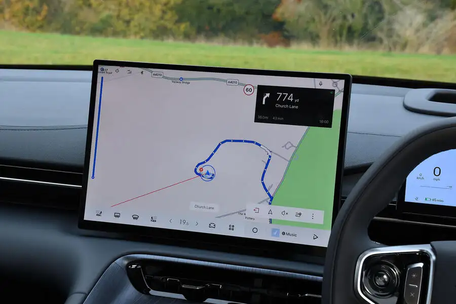 Geely EX5 infotainment screen