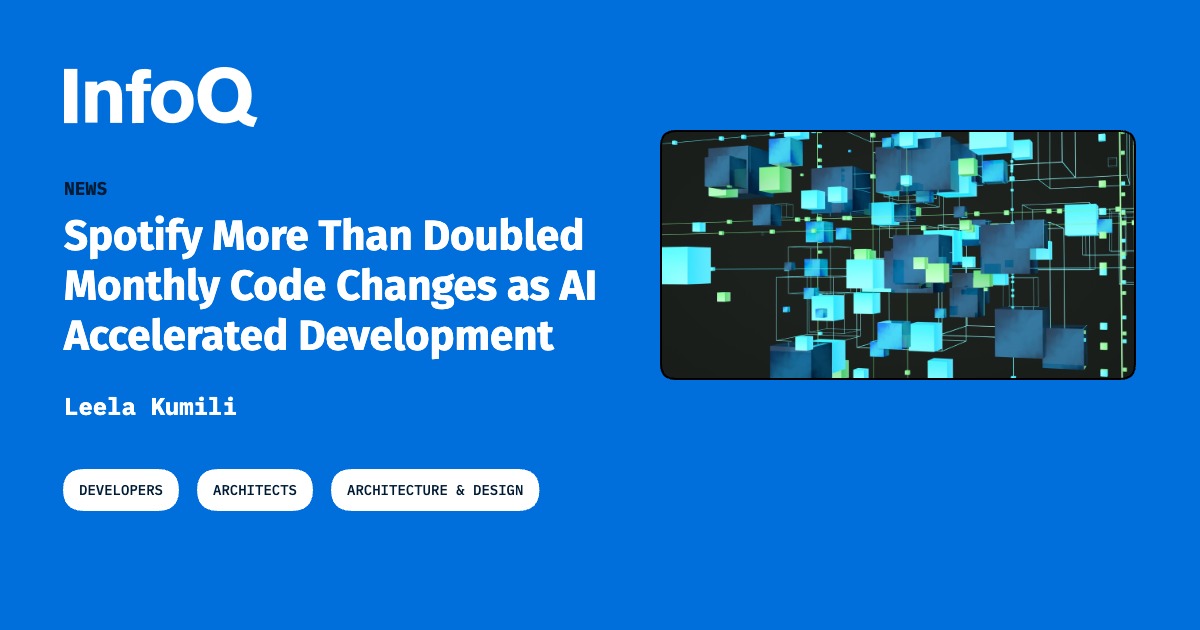 Spotify Greater Than Increased Month-to-month Code Changes as AI Accelerated Growth