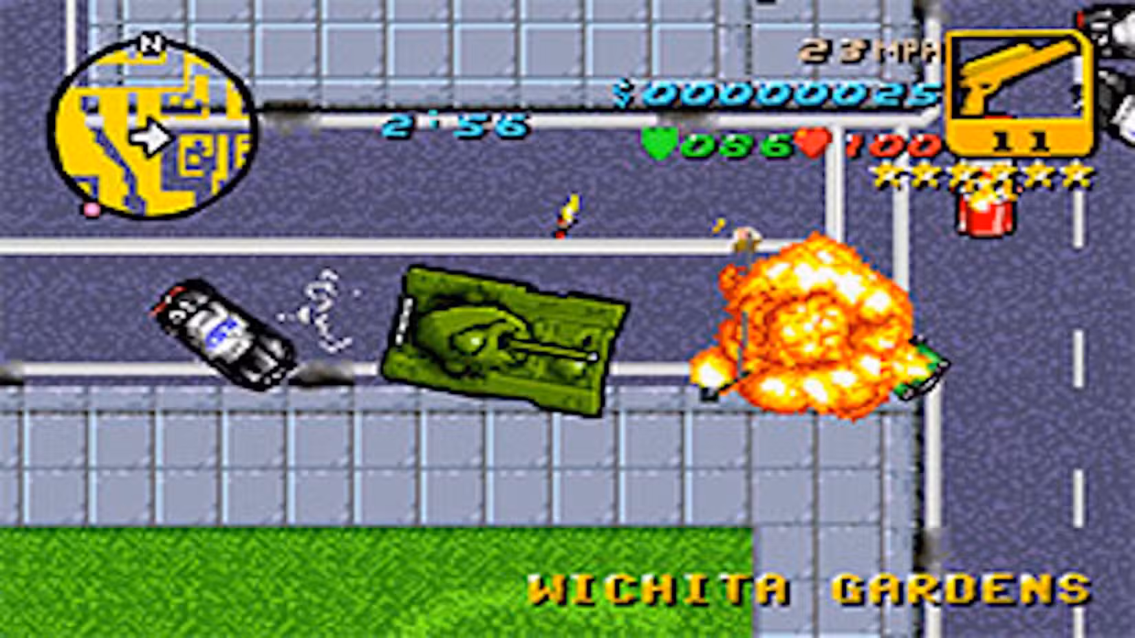 A tank in GTA Advance