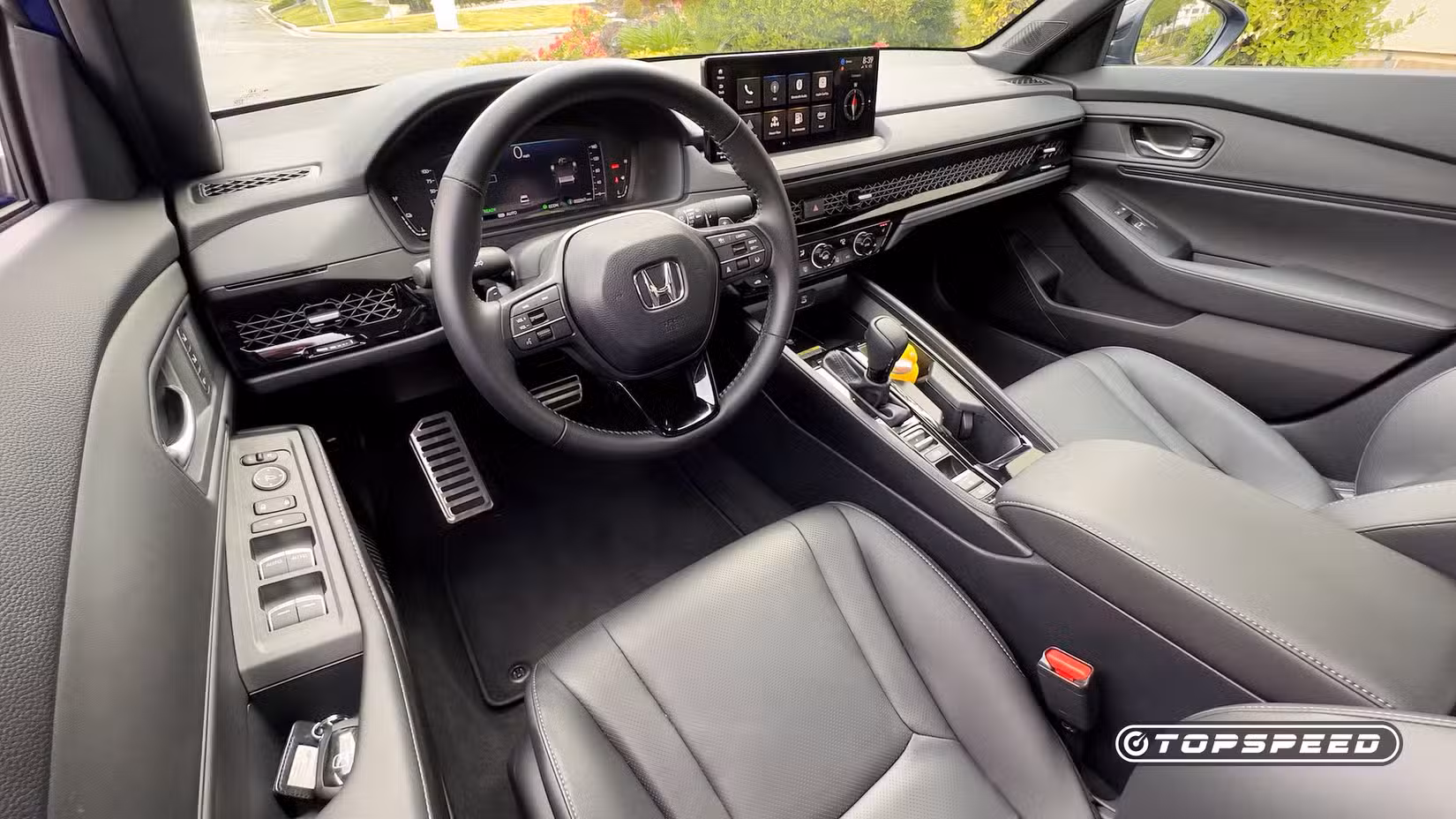 Shot of 2026 Honda Accord Hybrid interior showing front cabin
