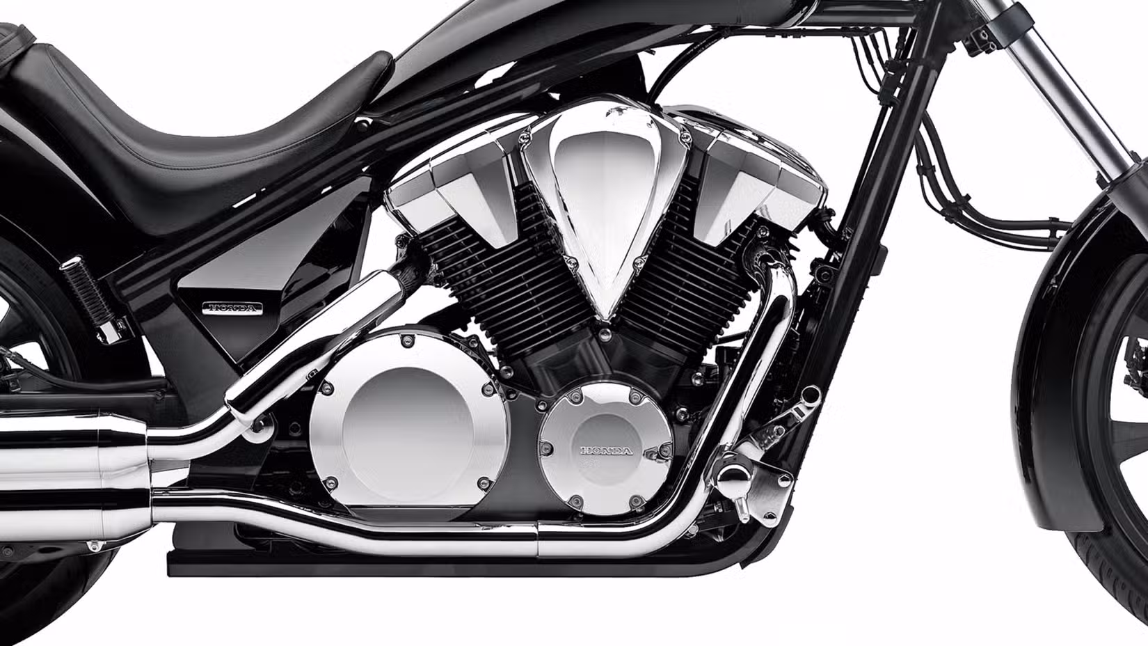 A studio shot of the Honda Fury V-twin