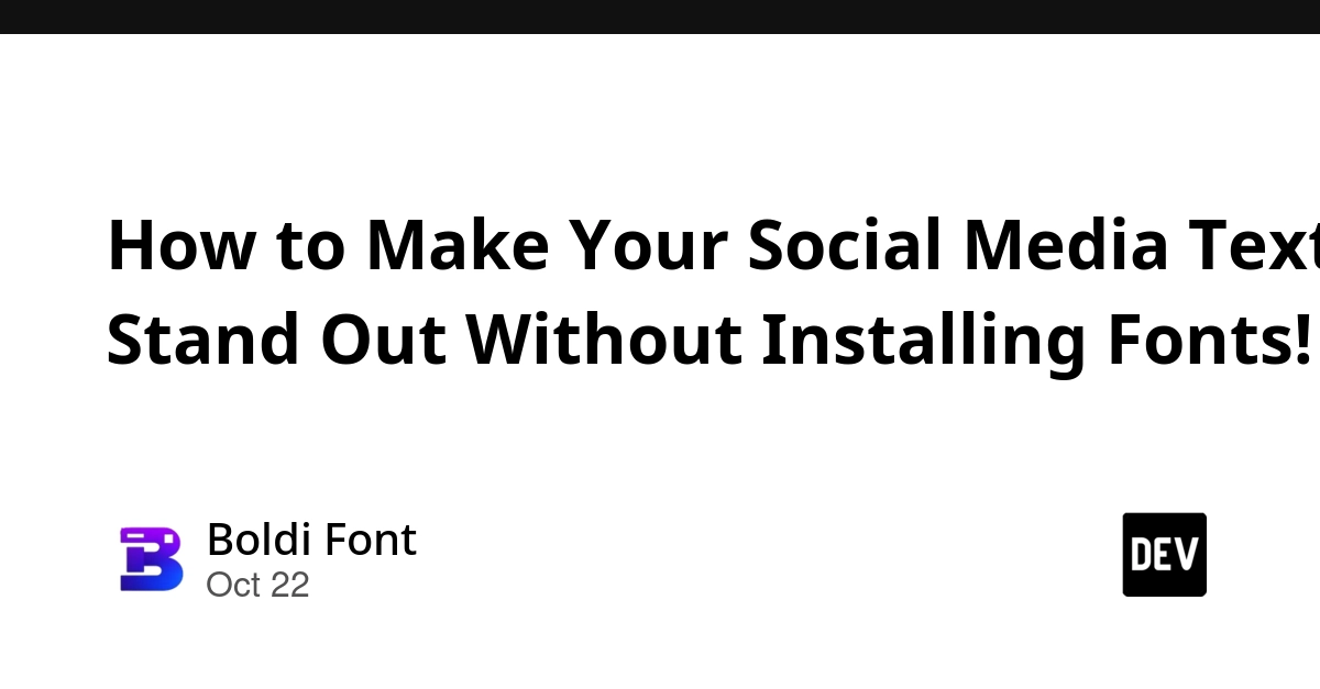 How to Make Your Social Media Text Stand Out Without Installing Fonts!