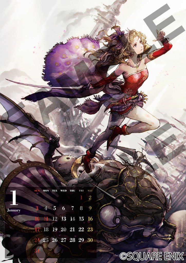 First Final Fantasy Series 40th Anniversary 2027 Calendar Art Shared
