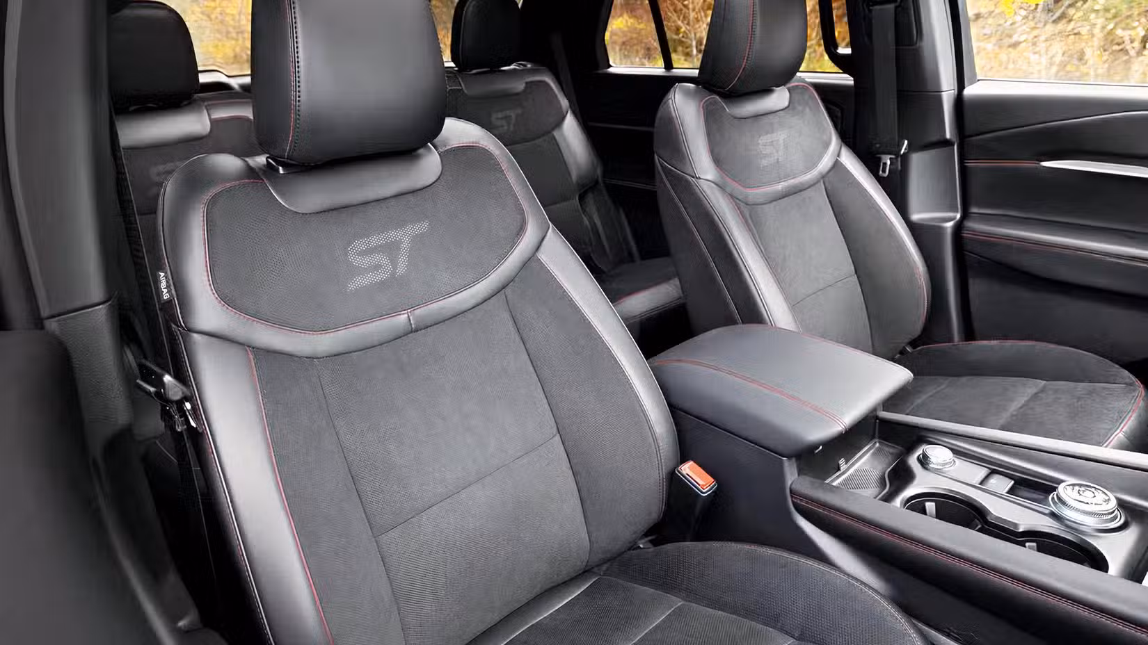 2026 Ford Explorer ST interior showing front seats
