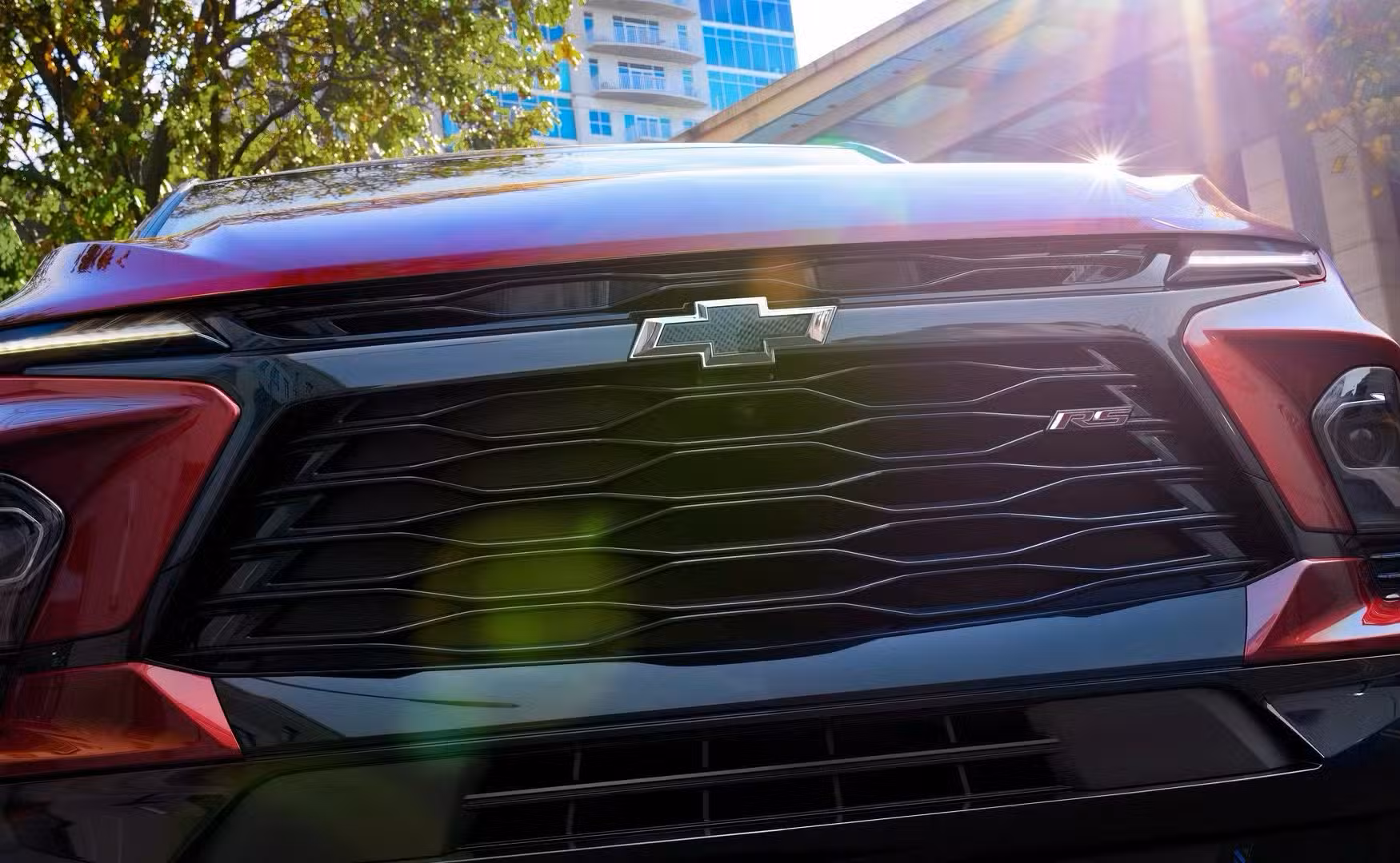 Close-up shot of 2026 Chevrolet Blazer RS grille