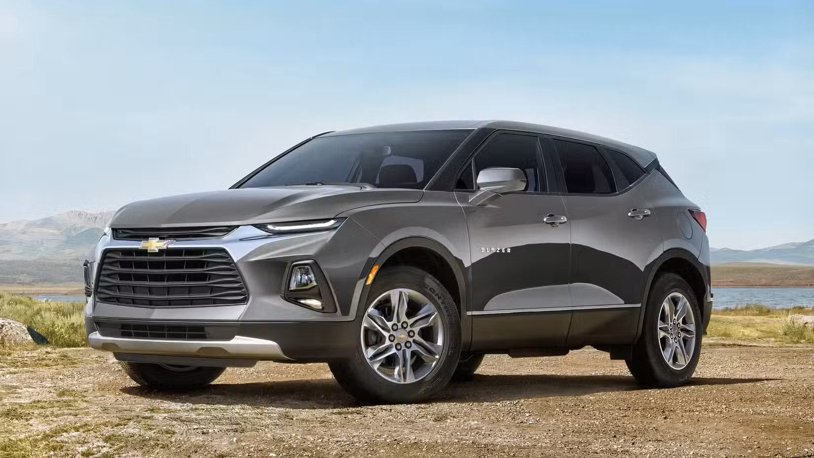 Front 3/4 shot of 2026 Chevrolet Blazer parked