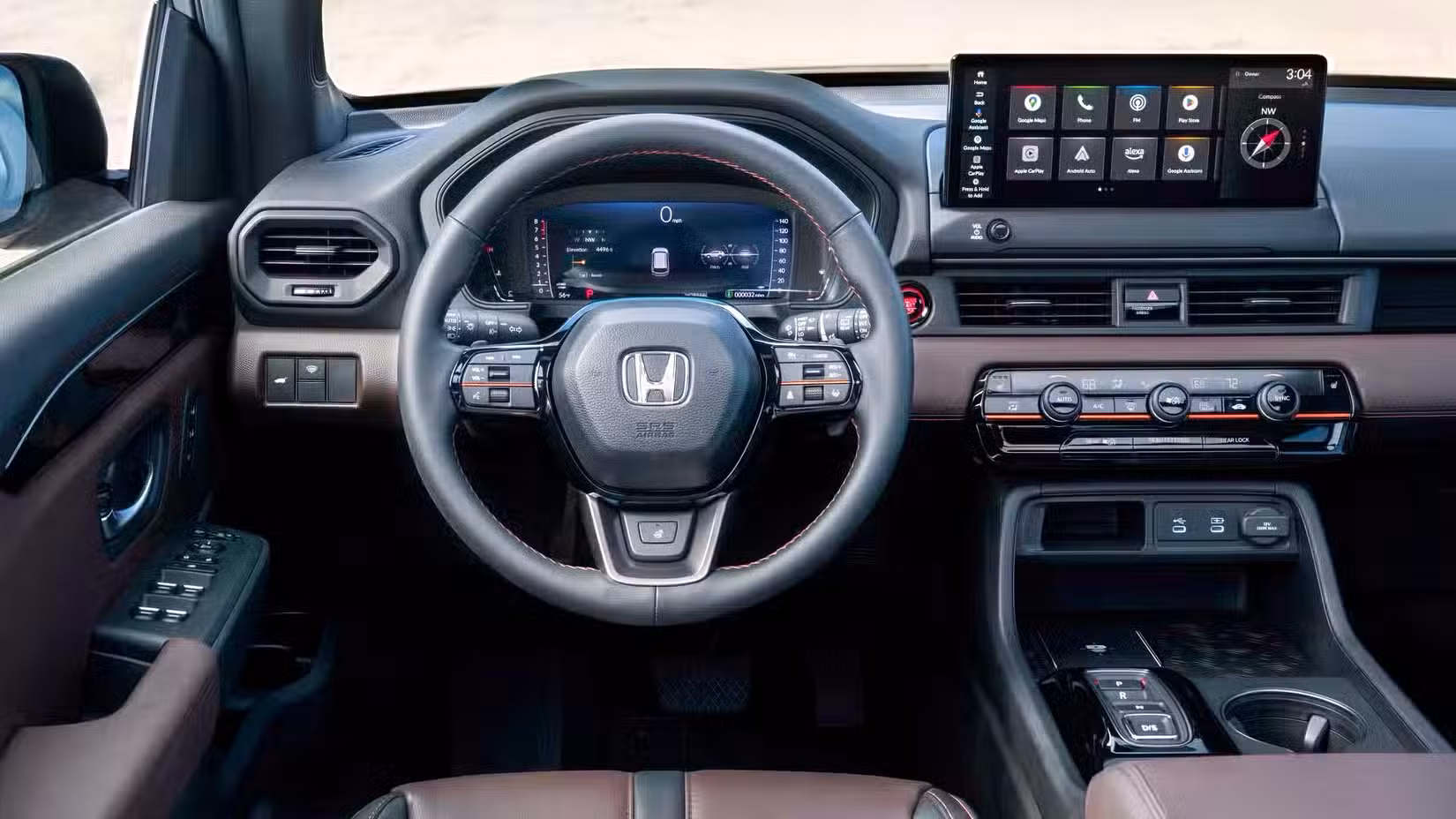 2026 Honda Pilot interior showing front cabin