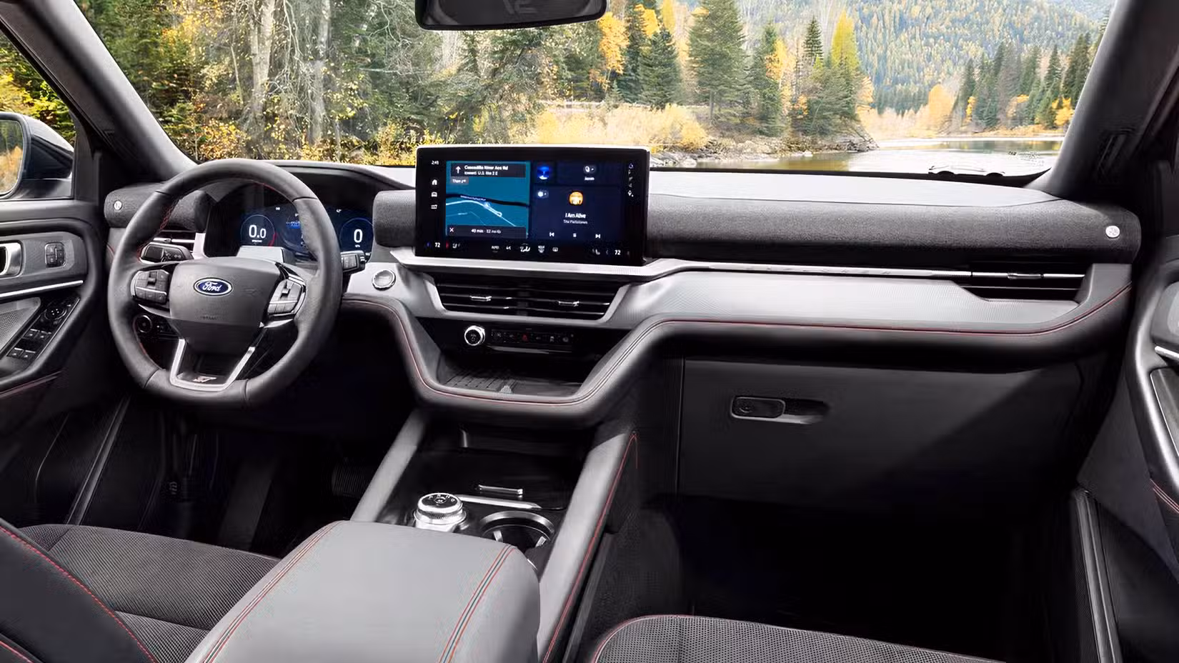 2026 Ford Explorer ST interior showing front cabin
