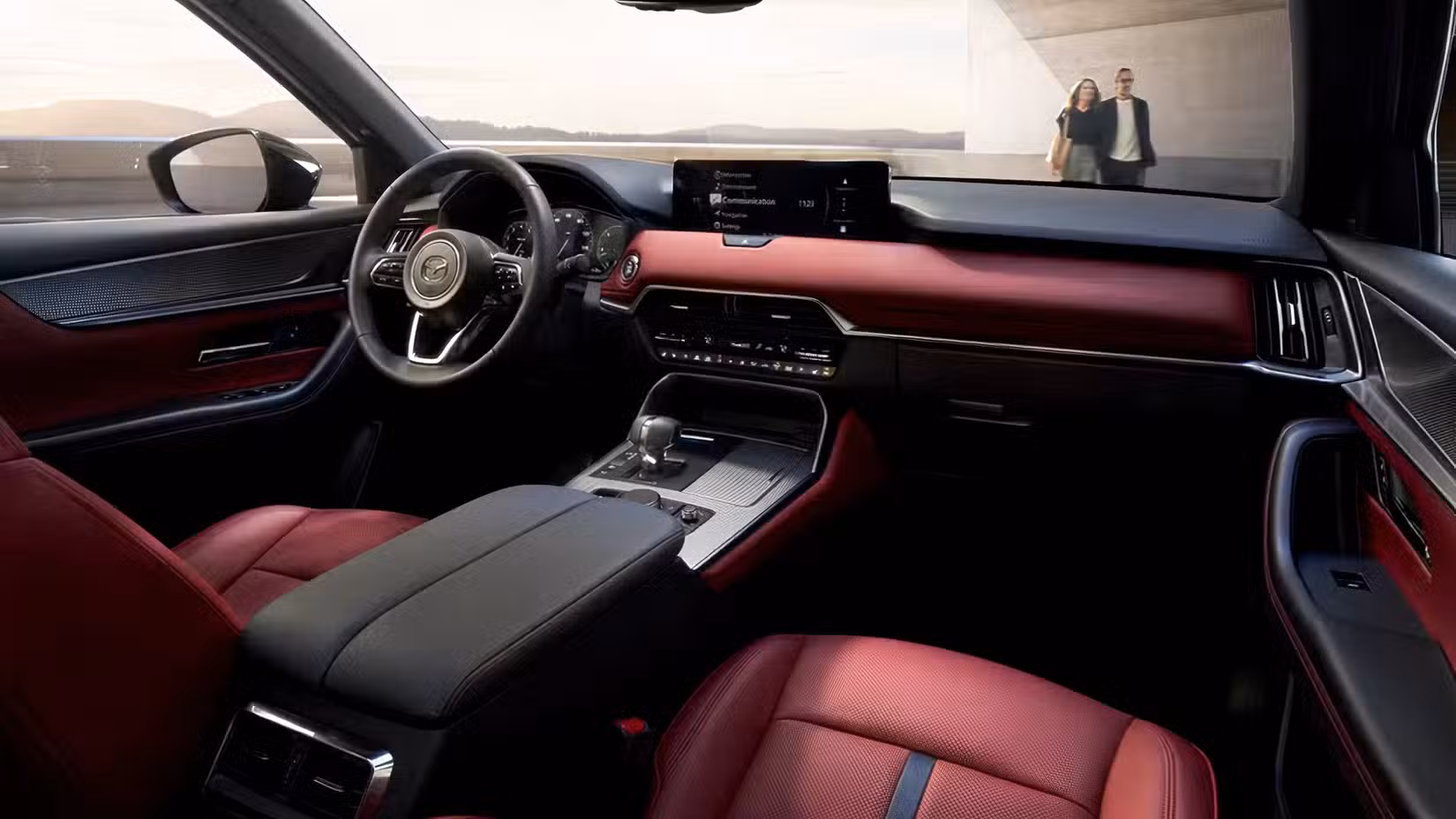 2026 Mazda CX-70 PHEV interior showing front cabin