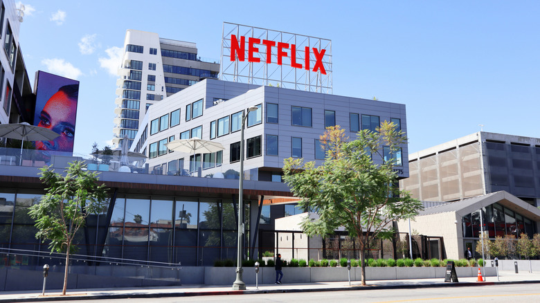 Netflix headquarters sign