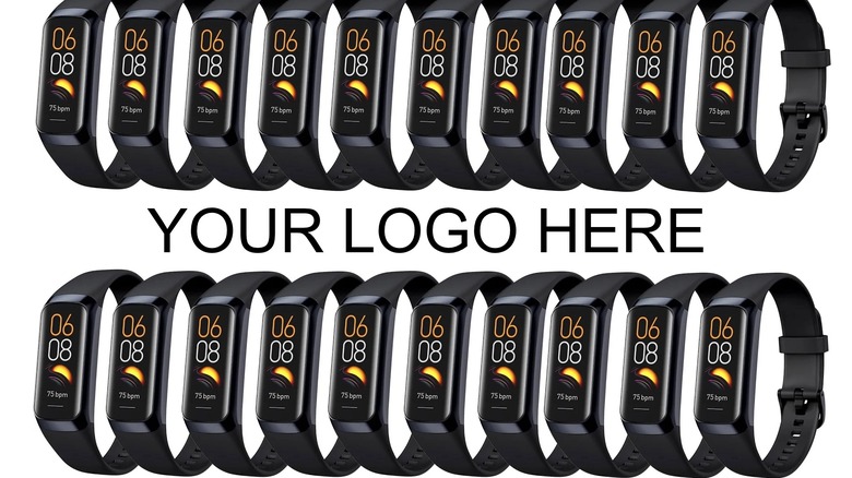 An infinite roll of C60 fitness bands.