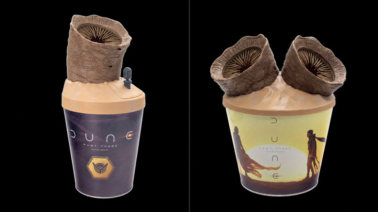 The Sandworm Thumper and Double Sandworm buckets.