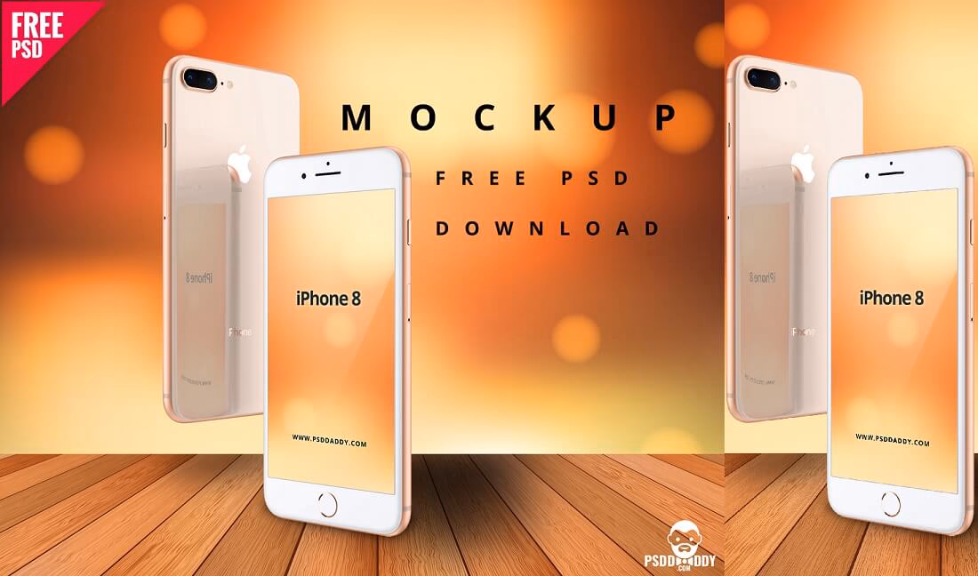 iphone 8 mockup free psd