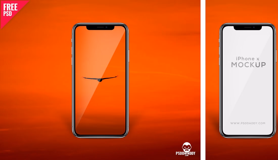 iphone x free psd mockup