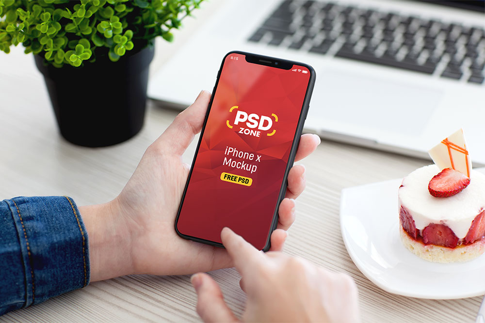 iphone x psd mockup