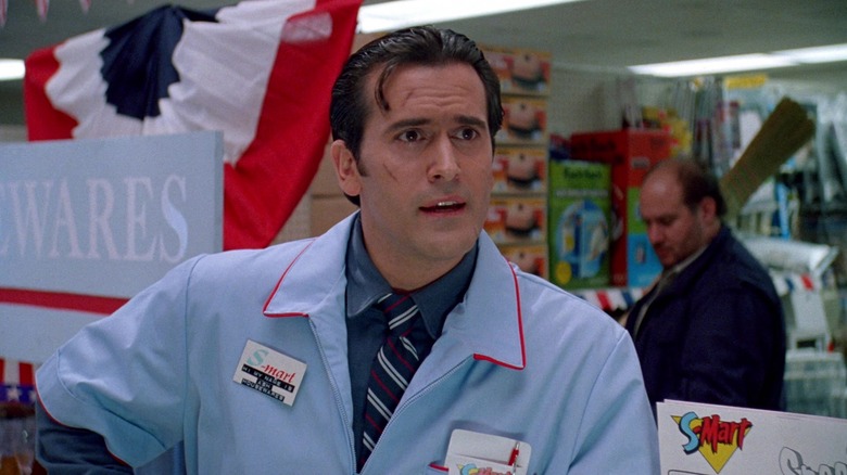 Ash in his S-Mart uniform in Army of Darkness