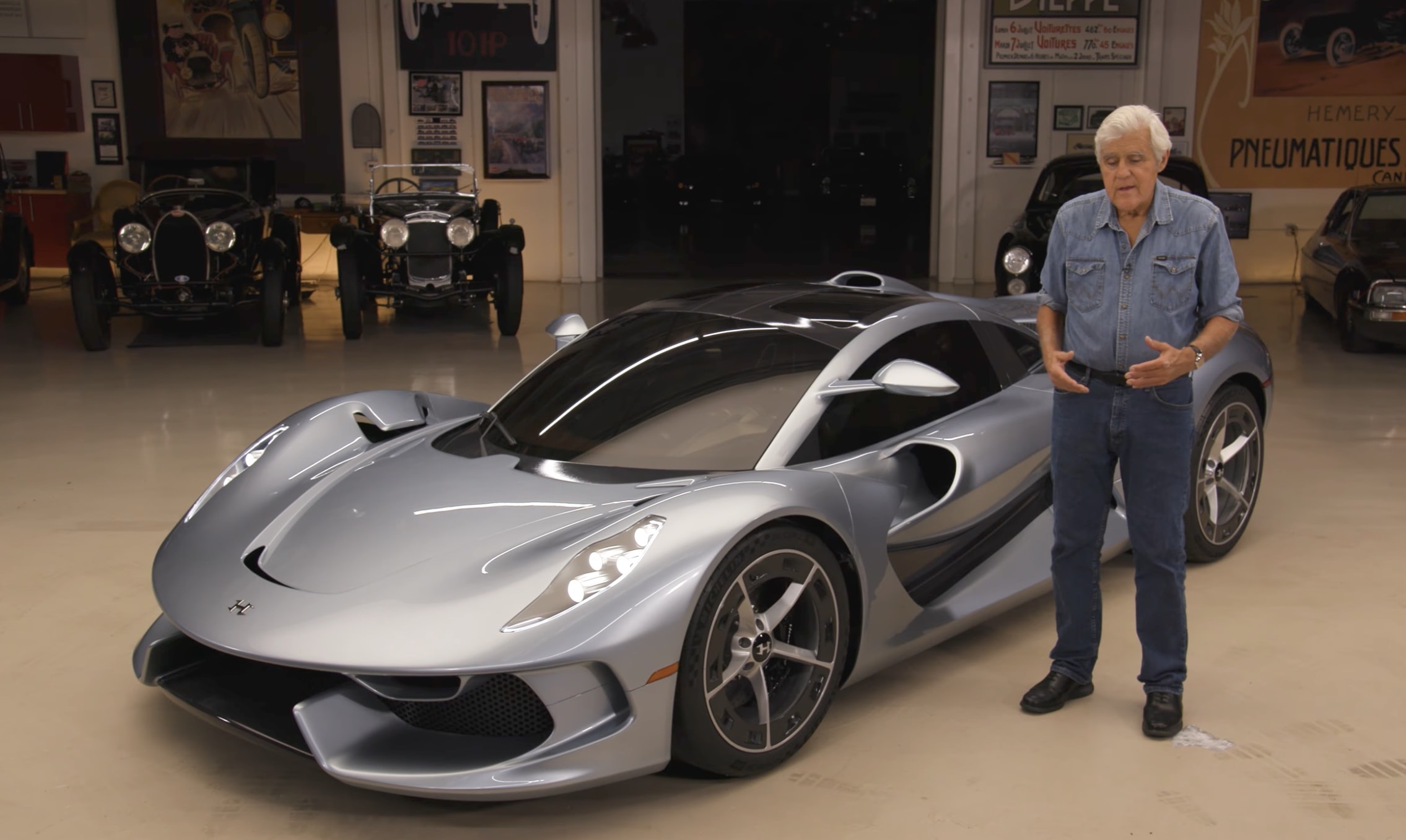 Jay Leno Gets Up Close and Personal With Hennessey Blackbird: Zero Screens and No Electrification