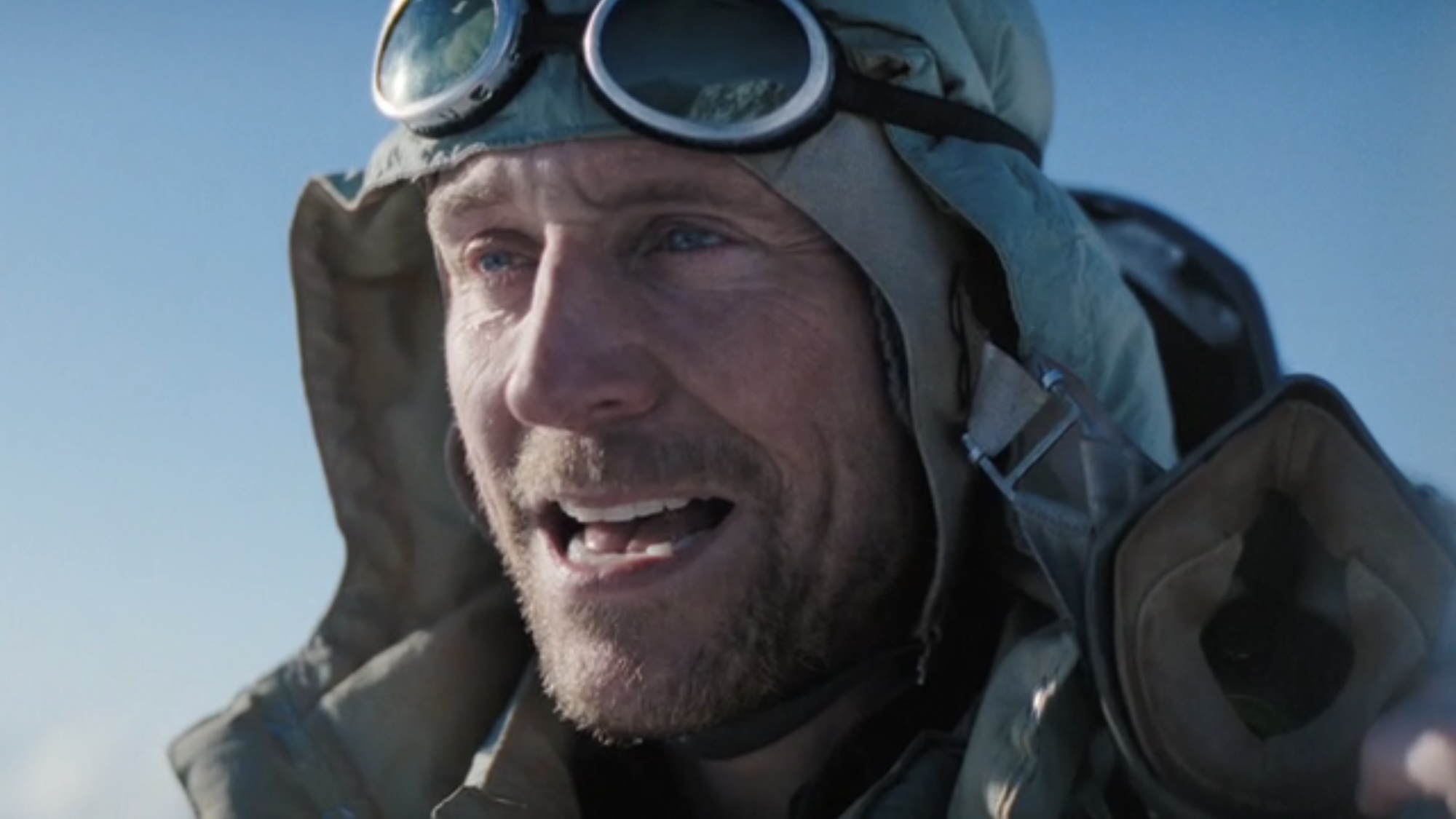 Tom Hiddleston bundled up at the top of Everest in Tenzing.