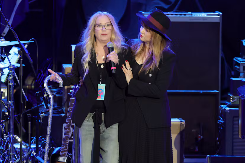 Christina Applegate speaks onstage during the Light Up The Blues 7 Concert