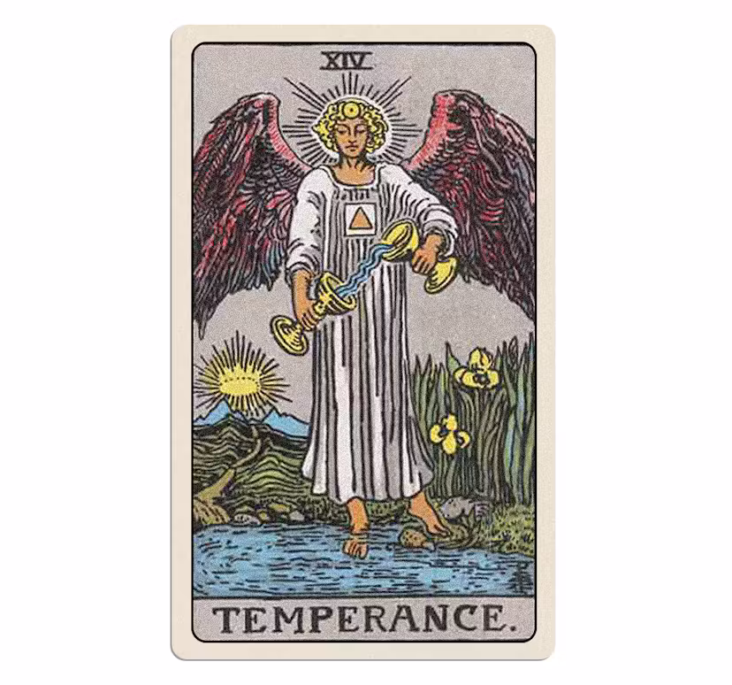 Temperance tarot card