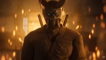 Marvel's Wolverine A character wearing a scary demon mask