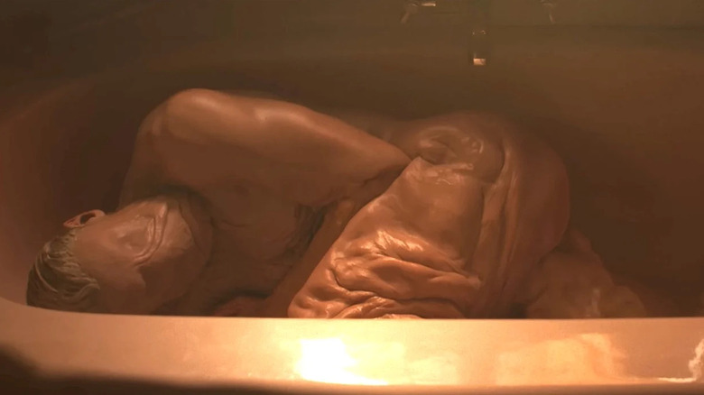 Matt Hagen is a lump of clay in the tub in Clayface