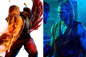 STREET FIGHTER, from left: Andrew Koji, Noah Centineo, 2026. ph: Mark Rogers / © Paramount Pictures / Courtesy Everett Collection