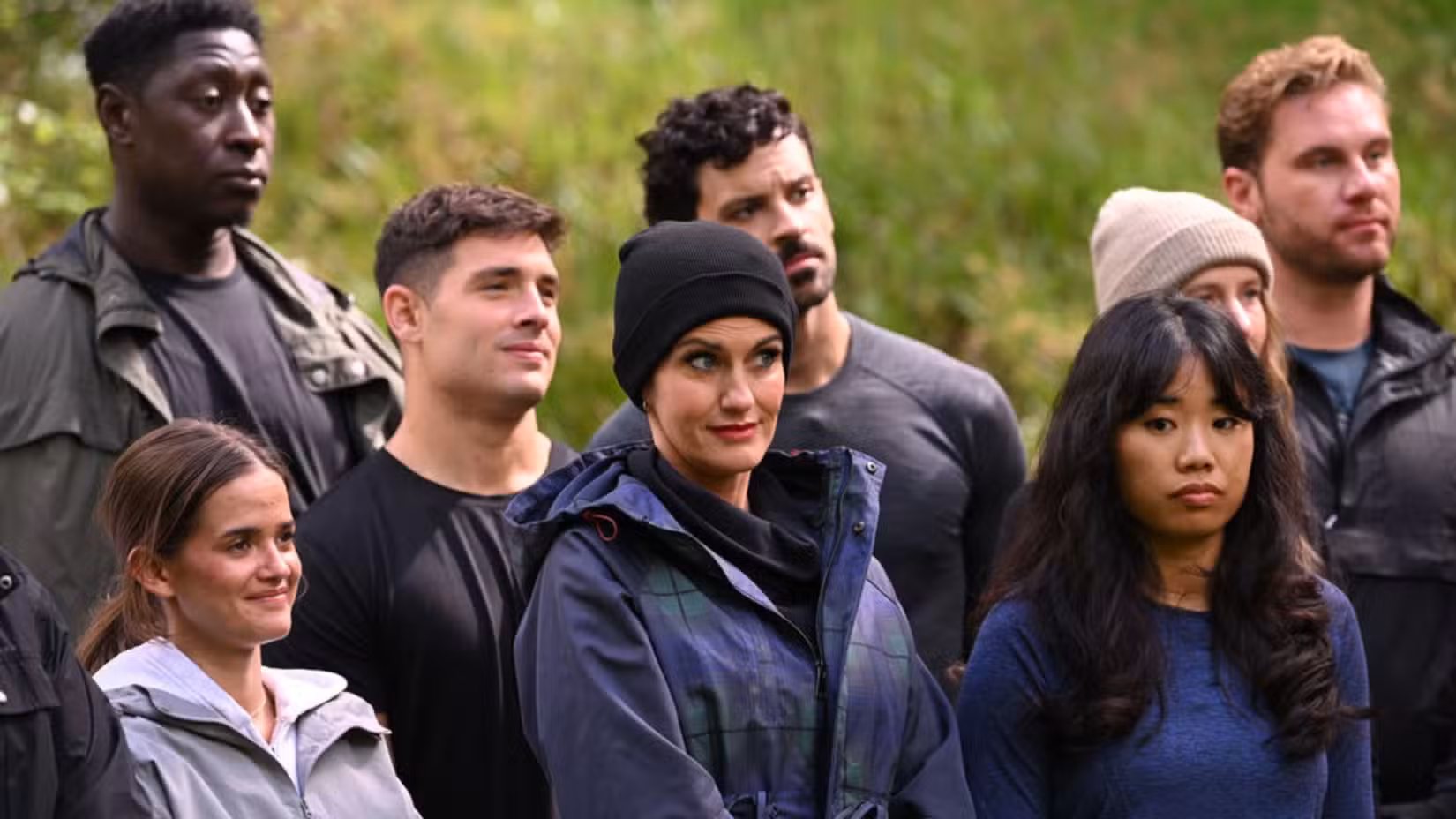 Contestants looking excited on The Traitors: New Blood