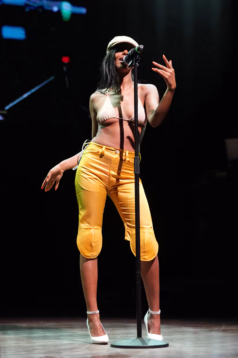 NEW ORLEANS, LOUISIANA - JULY 04: Chxrry performs onstage the ESSENCE GU® Kickback at The Fillmore N...