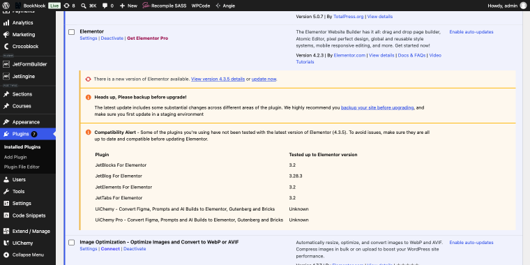 not updated plugin