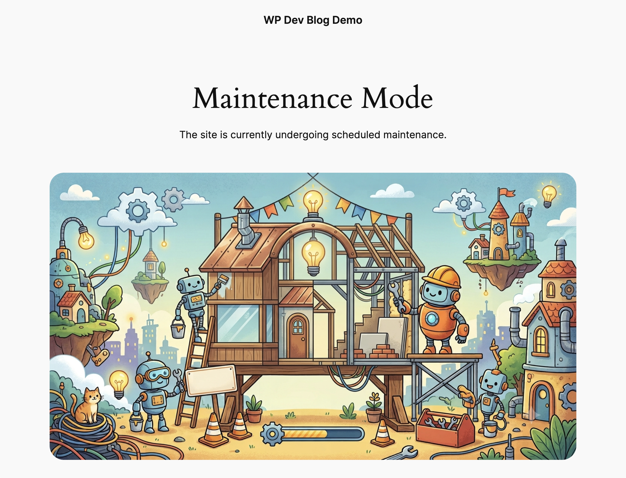 Maintenance mode template actively loading for non-logged in users.